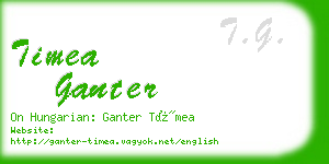 timea ganter business card